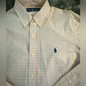 Ralph Lauren Blue Label Long Sleeve Button Up Dress Down Shirt Size Medium